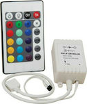Ασύρματο RGB Controller με Τηλεχειριστήριο 72W 12V 2A DCR-160