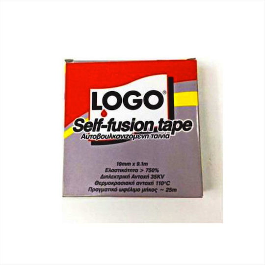 Logo Αυτοβουλκανιζόμενη Μονωτική Ταινία 19mm x 2.5m Self Fusion Tape Λευκή