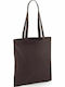 Westford Mill W101 Cotton Shopping Bag Chocolate