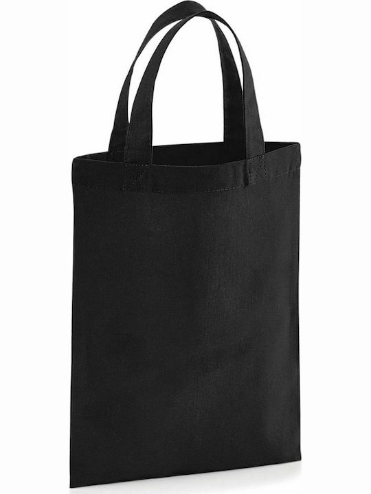 Westford Mill W103 Cotton Shopping Bag in Black color
