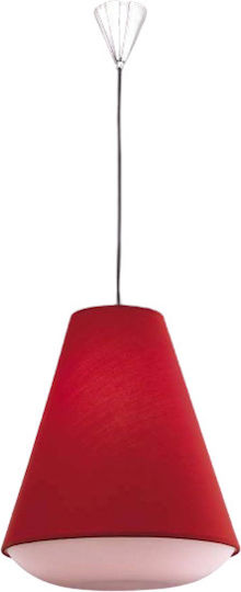 Nova Luce Melburne Pendant Light Red with Socket E27 40x40cm