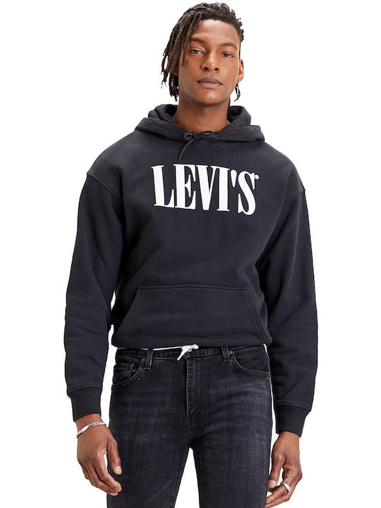 Levi's T2 Sweatshirt mit Kapuze Schwarz