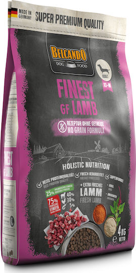 Belcando Finest GF Lamb 4kg Dry Food Grain-Free for Adult Small & Medium Breed Dogs with Lamb