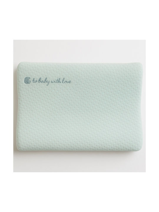 Kikka Boo Βρεφικό Μαξιλάρι Ύπνου Memory Foam Airknit Mint Velvet 25x34εκ.