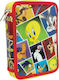 Διακάκης Fabric Pencil Case Looney Tunes with 2 Compartments Multicolour