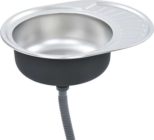 vidaXL 145072 Drop-In Inox Μ57xΠ45cm Silber