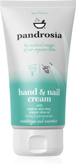 Pandrosia Organic Aloe Vera Ενυδατική Κρέμα Χεριών & Νυχιών για Σκασμένα Χέρια 75ml