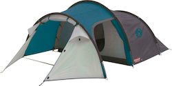 Coleman Cortes 3 Camping Tent Tunnel Blue with Double Cloth 3 Seasons for 3 People 170x205x105cm