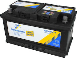 Cartechnic Car Battery Ultra Power 580 406 074 with 80Ah Capacity and 740A CCA Cartechnic Car Battery Ultra Power 580 406 074 with 80Ah Capacity and 740A CCA