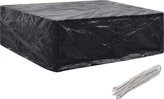vidaXL Waterproof Protective Cover for Dining Table 250x250x90cm in Black Color