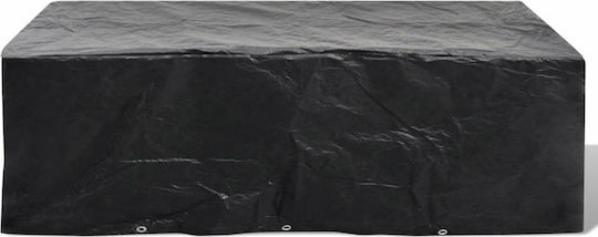vidaXL Waterproof Protective Dining Table Cover 300x140x90cm In Black Color