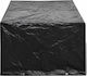 vidaXL Waterproof Protective Dining Table Cover 180x140x90cm In Black Color