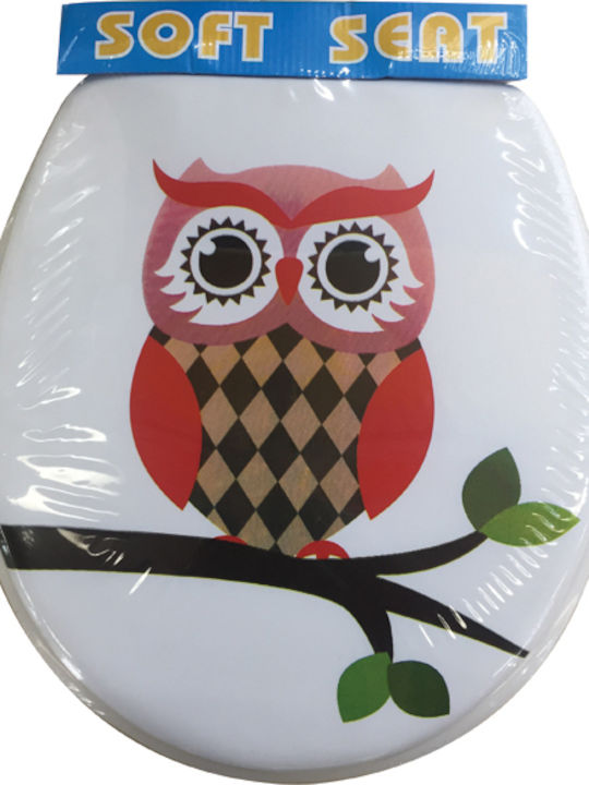 Plastic Toilet Seat Owl 00401076 Κουκουβάγια 40cm