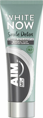 AIM White Now Smile Detox Toothpaste with Activated Carbon for Whitening 75ml