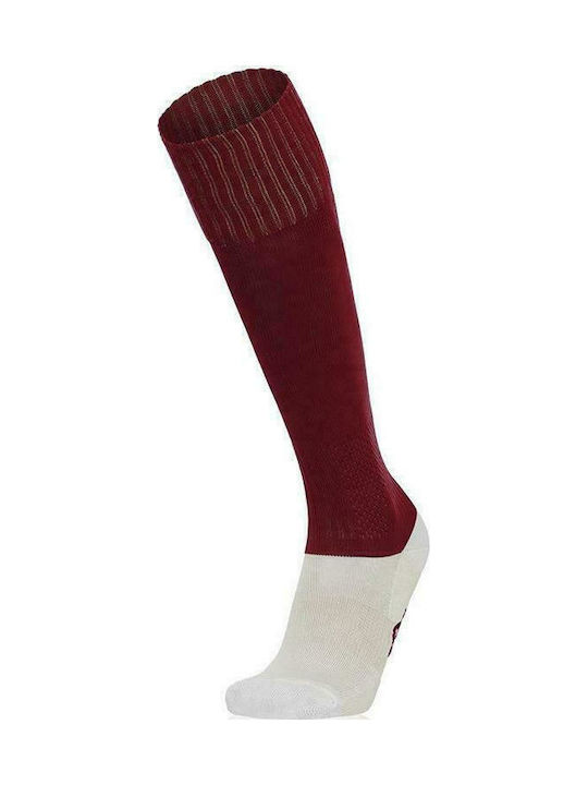 Macron Round 593174396980 Football Socks Red 1 Pair Cardinal