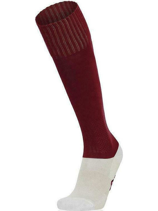 Macron Round 593174396980 Football Socks Red 1 Pair Cardinal