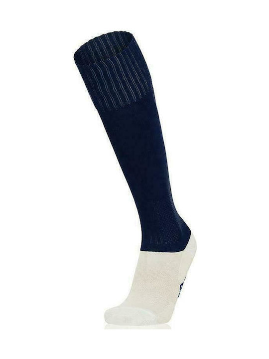 Macron Round Football Socks Blue 1 Pair Navy