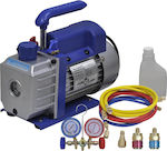 vidaXL Vacuum Pump Αντλία Κενού Μονοβάθμια με Σετ Ελέγχου Πίεσης 2 Εξόδων 3051389