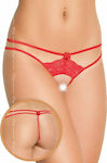 Softline 2401 Femei Sexy Șir de caractere cu decupaje Red 559124013