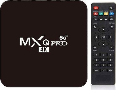 TV Box MXQ Pro 4K 5G 4K UHD με WiFi USB 2.0 4GB RAM και 32GB Αποθηκευτικό Χώρο με Λειτουργικό Android