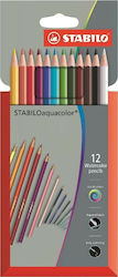 Stabilo Aquacolor Farbstift-Set Aquarell 12Stück