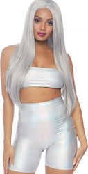 Leg Avenue Holographic Bandeau & Shorts Sexy Σετ Εσωρούχων Γκρι Leg Avenue Holographic Bandeau & Shorts Sexy Σετ Εσωρούχων Γκρι