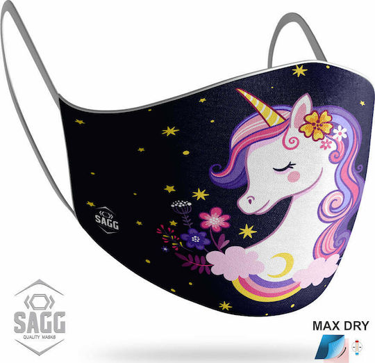 Sagg Kids Μάσκα Προστασίας Cute Unicorn 1τμχ