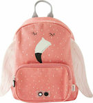 Trixie Mrs. Flamingo Σχολική Τσάντα Πλάτης Νηπιαγωγείου σε Ροζ χρώμα Μ23 x Π12 x Υ31cm
