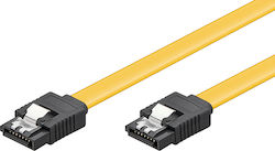 Powertech 7-Pin SATA III - 7-Pin SATA III Cable 0.2m Κίτρινο (CAB-W023)