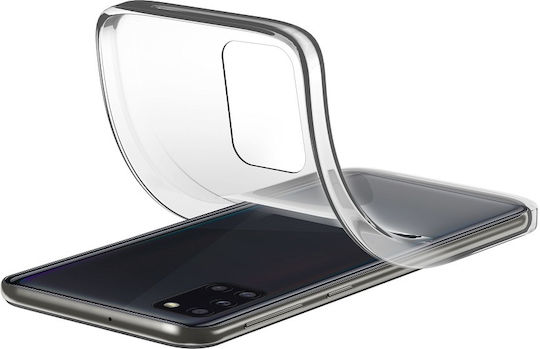 Cellular Line Back Cover Silicon Transparent (Galaxy A31)
