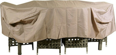 Lianos Dining Table Cover Beige 240x130x80cm