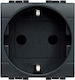 Legrand Single Power Safety Socket Black