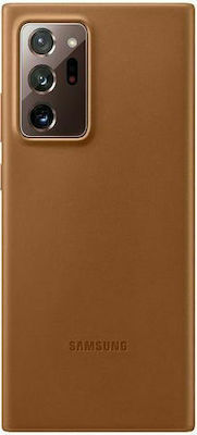 Samsung Leather Cover Umschlag Rückseite Leder Braun (Galaxy Note 20 Ultra) EF-VN985LAEGUS