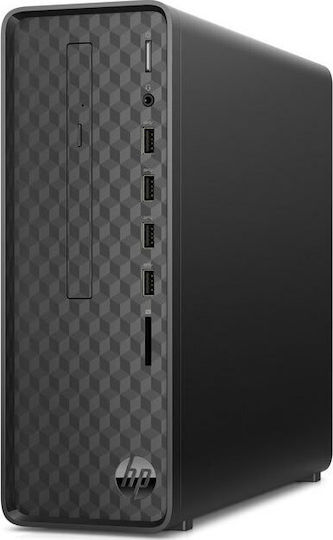 HP S01-aF1000nv Desktop Computers (Celeron Dual Core J4025/4GB DDR4/128GB SSD + 1.0TB HDD/Windows 10 Home) with Keyboard (International English)