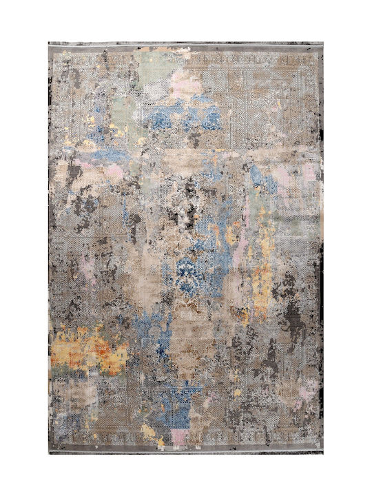 Tzikas Carpets 31605-110 Teppich Rechteckig Synthetisch mit Fransen Quares