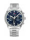 Tommy Hilfiger Bennett Uhr Chronograph Batterie mit Silber Metallarmband