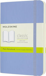 Moleskine Pocket Soft Caiet 192 Foi A6 cu Pagini Albe și Elastic Albastru