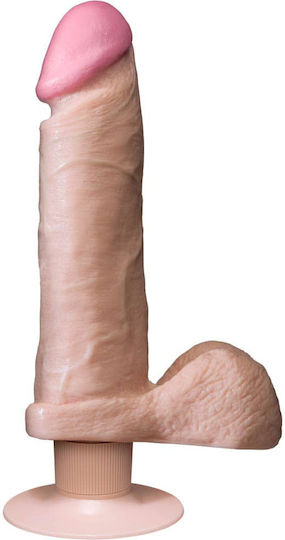 Doc Johnson The Realistic Cock Vibrating Ρεαλιστικός Δονητής 20cm Flesh