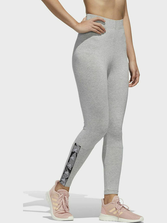 Essentials Tape Women's Long Training Legging High Waisted Gray