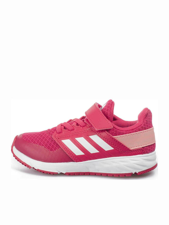 Fortafaito El K Kids Sports Shoes Running with Hoop & Loop Closure Fuchsia