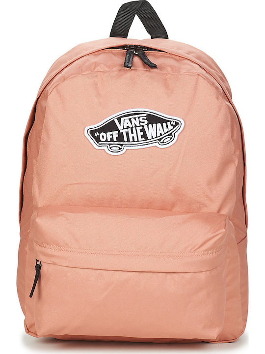 Vans Realm Backpack School Bag Backpack Junior High-High School in Pink color 22lt