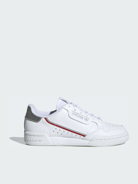 Adidas Παιδικά Sneakers Continental 80 Cloud White / Silver Metallic / Scarlet