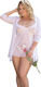 Softline Plus Size Laura Sexy Set mit Robe White