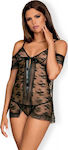 Obsessive Jennifairy Set Sexy Babydoll Verlockendes Babydoll & Tanga Schwarz 146141