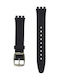 Swatch Gummi-Armband Schwarz 16mm