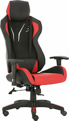 ArteLibre Andromachi Artificial Leather Gaming Chair with Adjustable Arms Black/Red