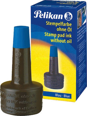 Pelikan Flüssige Tinte für Stempelkissen Stempel Blau Stempelfarbe Tinte Blau 28ml