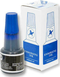 Justnote Liquid Ink for Ink Pad Blue Σετ 12 Τμχ Μελάνι Ταμπόν 30ml