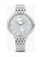 Swarovski Crystalline Chic Uhr mit Silber Metallarmband