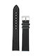 Tzevelion Leather Strap Black 16mm